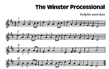 Musical Score for the Winster Processional
