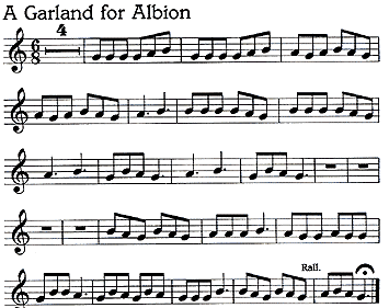 Musical Score of A Garland for Albion