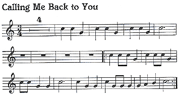 Musical Score for Calling Me Back to You