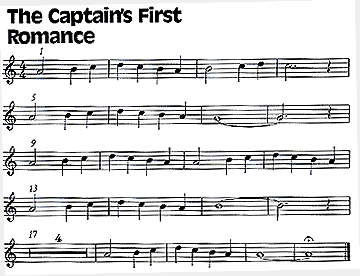 Musical Score for The Captain's First Romance